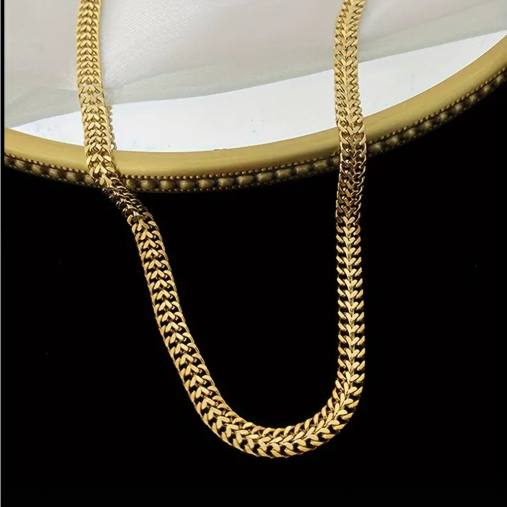 18k Gold Plated Cuban LinkChain Necklace